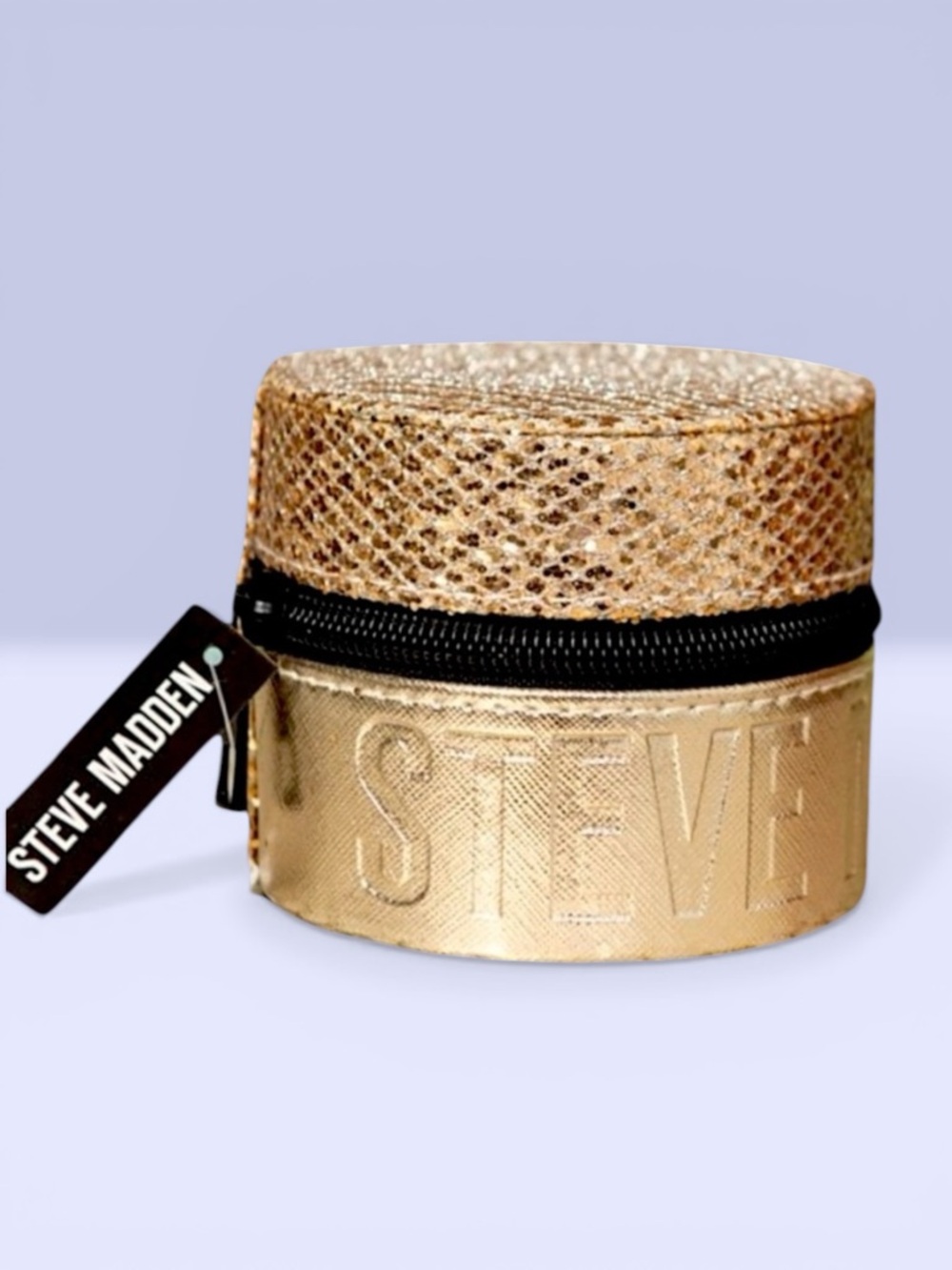 Steve Madden gold jewelry box case travel Case NWT
